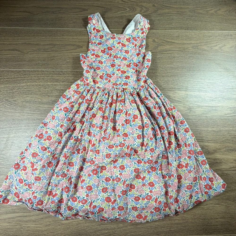 Mini Boden Girls Floral Cross Back Tank Sundress Cotton 11-12 Years Preppy